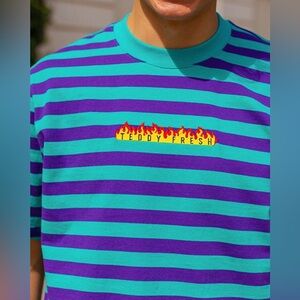 Teddy Fresh Fire Striped T-Shirt